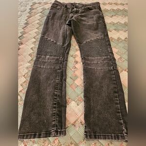 X-Ray Jeans  Brand Boys Black  Moto Distressed  Pants
